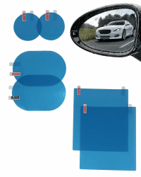 KGDUYC 6 Stück Rückspiegel regenfest Folie, Auto regenfest, wasserdichte Folie für Autospiegel und Seitenfenster mit Toolkit Angebot bei HelloDeals
