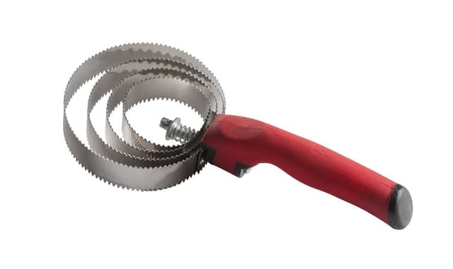 Federstriegel mit Softgriff, rot