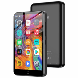 80GB MP3 Player mit Bluetooth und WiFi, 4.0" Touchscreen MP3 Player für Kinder Eingebauter Lautsprecher, MP4 Player mit Spotify, Audible, Amazon Music, Deezer, Pandora, FM Radio, bis zu 1TB