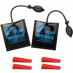 AUTOUTLET 2 Stück Montagekissen Pneumatikspanner, Air Wedge Pump Up Montage Luftkissen Spreizkissen Hebekissen, Belastung bis 150kg, Montagehilfe für die Tür Fenster Installation und Auto-Reparatur Glätte Fäche Angebot bei HelloDeals