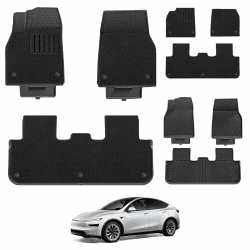 3W Tesla Model Y Neu 2025 2026 Juniper Fußmatten und Autoteppiche, TPE Allwetter Maßgeschneiderte Fußmatten 1-2 Reihen und Teppich-Fußmatten Set Tesla Model Y 2025 Autofußmatten Zubehör Model Y Juniper Fußmatten und Autoteppiche Angebot bei HelloDeals