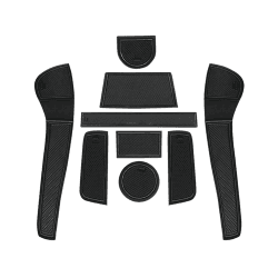 GAFAT VW UP/Seat MII/Skodα Citigo 2013-2023 2024 Antirutschmatten, Auto Mittelkonsole Gummimatten, Getränkehalter Matte, Aufbewahrungsbox rutschfeste Matte, Türnaht rutschfeste 9 Stück (Schwarz) Angebot bei HelloDeals