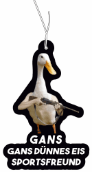 2x Duftbaum mit Gans dünnes Eis Sportsfreund Motiv, Auto Duftspender, Duftbaum Auto tuning, Lufterfrischer, Duftanhänger Angebot bei HelloDeals