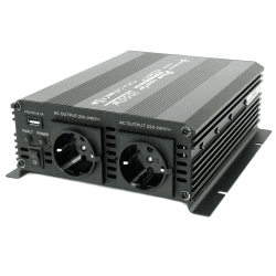 SOLARTRONICS NM1000 24V 1000 Watt SCHWARZ Spannungswandler - 2000 Watt Spitzenleistung - Wechselrichter 24V auf 230V Single Angebot bei HelloDeals