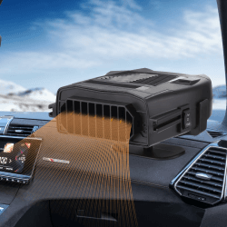 Coikes 12V Autoheizung Tragbar Auto Heizung Entfroster Heizlüfter Anti-Beschlag Auto Heizung Windschutzscheibe Defroster Defogge Autoheizung 2-in-1 Heizung/Kühlung Mini-Auto-Heizung Fan 360° Drehbar Angebot bei HelloDeals