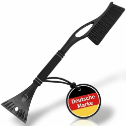 FlYHIGH XXL 2in1-Set Premium Eiskratzer inklusive integriertem Besen - Winter EIS Kratzer für Ihr Auto - Schwarz Angebot bei HelloDeals