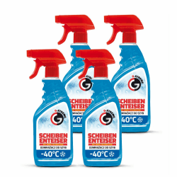 Gamix Scheibenenteiser mit Nano-Technologie | Enteisungsspray bis -40°C | Kratzfreie Auto-Enteisung | Klare Sicht für Windschutzscheiben | 4 x 500 ml 4-er Pack Angebot bei HelloDeals