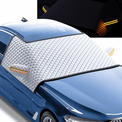Piashow Frontscheibenabdeckung Winter, Magnetische Windschutzscheibenabdeckung Scheibenabdeckung Auto Abdeckung Universell für alle Jahreszeiten, Wasserdicht, Staubdicht, Sonnenschutz, 175 * 115cm Angebot bei HelloDeals