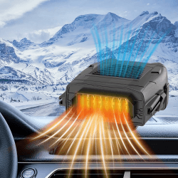 OBEST Auto Heizlüfter 12V,Tragbar heizung mit zigarettenanzünder,Windschutzscheiben Defroster Demister,Kühlventilator,360° Rundum-Luftversorgung,Geeignet für kleine und mittelgroße Fahrzeuge Angebot bei HelloDeals
