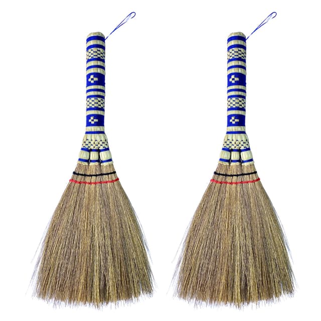 Kleiner Schneebesen, 2 Stück, Handbürste, entfernt Staub, Schmutz und Schmutz, Bürstenaufhänger für einfache Lagerung, perfekt für Indor Outdoor und Auto, kurzer asiatischer Schneebesen (staw Soft 2 X Weicher Besen