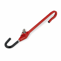 Relaxdays Lenkradschloss, Auto & Wohnmobil, Universal Wegfahrsperre aus Stahl, verstellbare Lenkradsperre, schwarz/rot Angebot bei HelloDeals