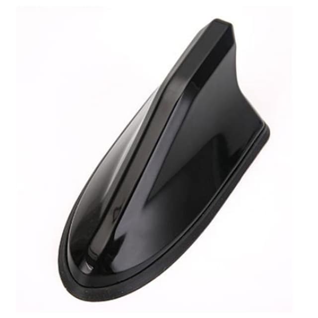 GOZAR Universal ABS Kunststoff Dachstil Haifischflosse Antenne Funksignalantennen Kompatibel mit den meisten Autos - Schwarz