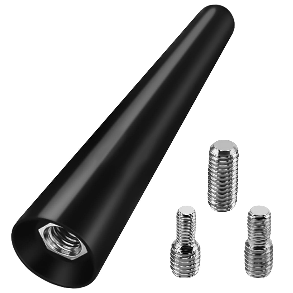 GEARMONSTER Autoantenne Universal Kfz Antenne für alle Autos Auto Radio Antenne 6,5cm Dachantenne Stabantenne Ersatz Kurze Auto Antenne für AM & FM Empfang Kurzstabantenne 6,5cm Autoantenne