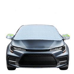 Frontscheibenabdeckung Auto, Magnetischer Schneeschutz Abdeckung Winters Fixierung Faltbare Abnehmbare Auto Abdeckung für die gegen Schnee, EIS, Frost, Staub, Sonne (148 * 116cm) Angebot bei HelloDeals