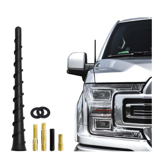 CGEAMDY Auto-Dachantenne, 18 cm Kurze Auto-Radioantenne mit Starkem Empfang, PVC-Gummi-Antenne, Sehr Flexible Nachrüstantenne, Autoantenne mit Starker Empfangsfunktion