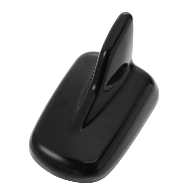 X AUTOHAUX Fahrzeug Haifischflosse Dach Antenne Abdeckung Trim Dekoration Schwarz glänzend
