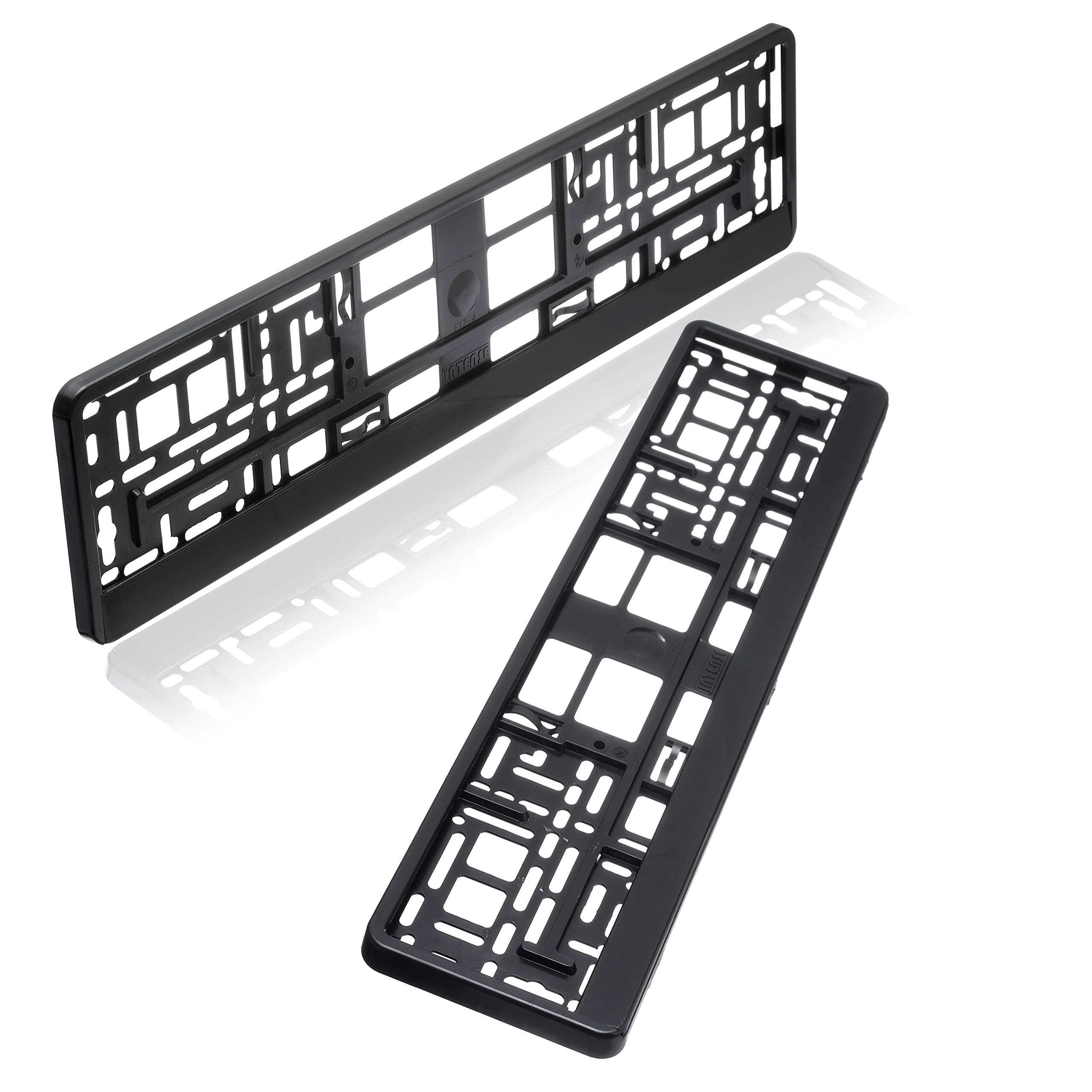 baytronic Kennzeichenhalter schwarz matt 2er Set