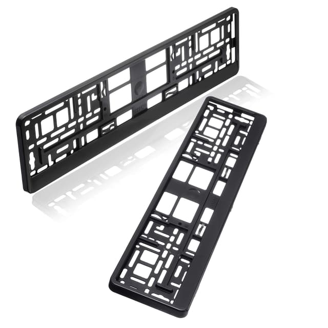 baytronic Kennzeichenhalter schwarz matt 2er Set