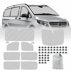 Opaltool Thermomatte Fahrerhaus Innen für Mercedes-Benz VITO III W447/Viano 2014-2022, 10PCS LWB UV- & Wasserschutz Sonnenschutz Frontscheibe Innen für Wohnmobil Privatsphäre & Temperaturkontrolle 10PCS VITO W447, LWB Angebot bei HelloDeals