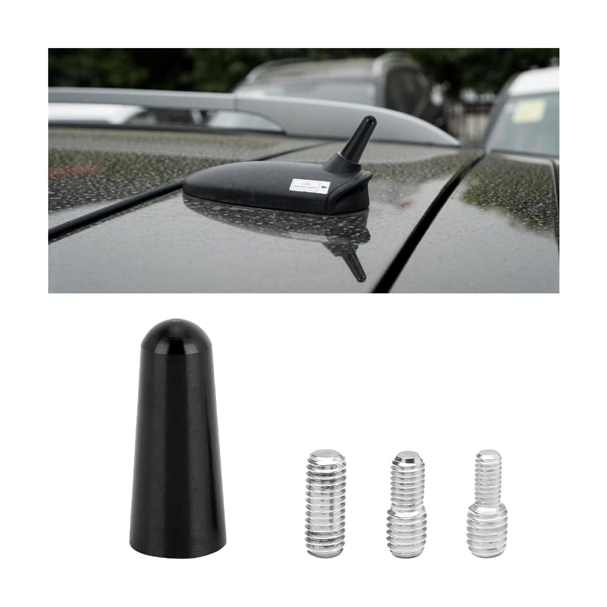 CGEAMDY Autoantenne, Kurzantenne Für Auto, Mini-Autoradio-Antenne, Antennenstab Kurzstab Tuning Autoantenne, Autoradio Antenne Kurz Mit Starker Fm/Am Empfangsfunktion