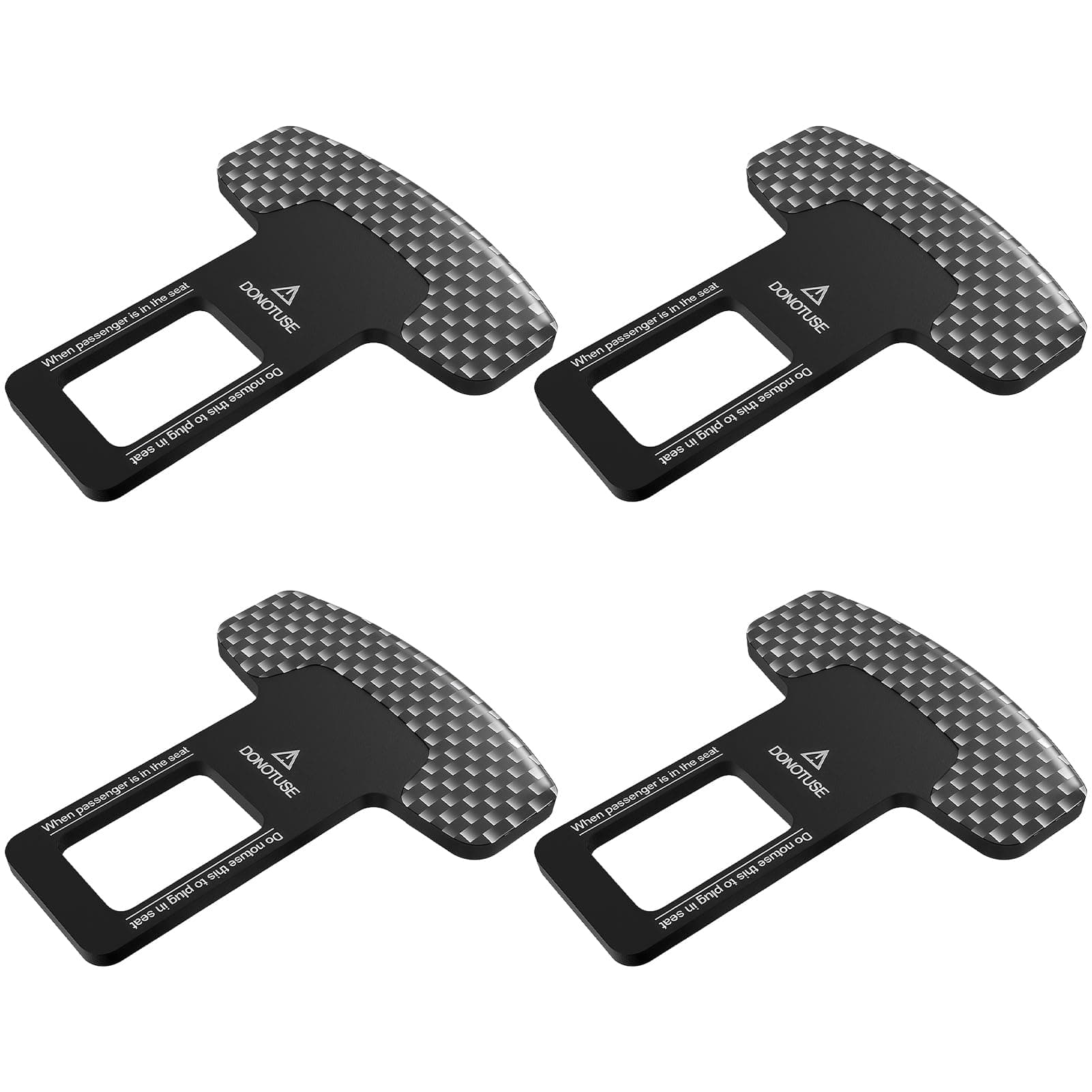 AutoZubehör, 4 Stück Anschnaller Adapter, Auto Sicherheitsgurt Clip Gurtschloss Adapter Sicherheitsgurtschloss, Auto-Sicherheitsgurt Schnall passend für die meisten Autoteile