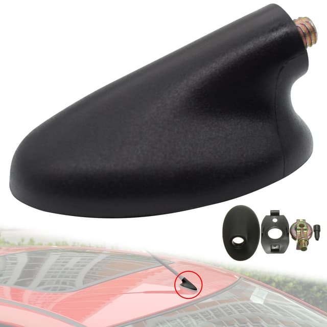 Radio Fuss Dachantenne Base Antennenfuß Adapter Schwarz 95GP18828A Passgenau für Ford Focus Mondeo Escort Fiesta Transit Connect