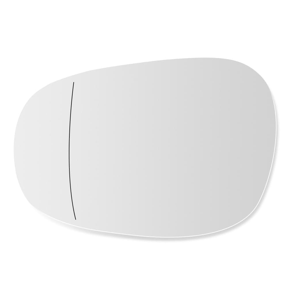 SENZEAL Spiegelglas Links Fahrerseite Beheizbar mit Trägerplatte für BMW 1 3 Series E81 E88 E90 E91 E92 E93 LCI 2009-2012 51167252893 Außenspiegel Glas Ersatz (Links) Links (09-12)