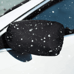 Frienda Seitenansicht Spiegel Abdeckung - Frost Schutz für Auto Rückspiegel - Schnee Eis Schutz Außenrückansicht Zubehör Universalgröße für Autos, Schwarz (2) Angebot bei HelloDeals