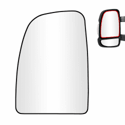 SENZEAL Spiegelglas Fahrerseite Beheizbar mit Trägerplatte für Fiat Ducato Citroen Jumper Relay Peugeot Boxer 2006-2023 8151LJ 71748246 Außenspiegel Glas Ersatz Oben Links Oben Links (06-23)-Beheizbar Angebot bei HelloDeals