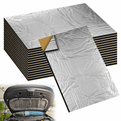 Behogan 15 Stück Alubutyl Platten Dämmmatte: Dämmmatte Selbstklebend 250 * 180 * 5mm, Isolierung Feuerfest Wasserdicht Antidröhnmatte, Anti Dröhn Dämmmatte selbstklebend Auto Dämmung, KFZ Lärmschutz Angebot bei HelloDeals