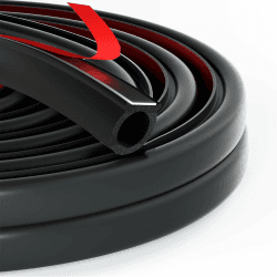 Türdichtung Selbstklebend - 15x15mm 8m D-förmige Gummidichtung, Haustür Türrahmen Dichtung, Schallschutz & Wasserdich, Gummiprofil Türdichtung für Autotür, Tür, Fenster 8m 15x15mm Angebot bei HelloDeals