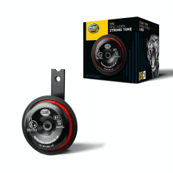 HELLA 3AL 922 000-961 Horn - S90 - 12V - 113dB(A) - Frequenzbereich: 415Hz - Hochton - Gehäusefarbe: rot/schwarz - Flachsteckanschluss Angebot bei HelloDeals