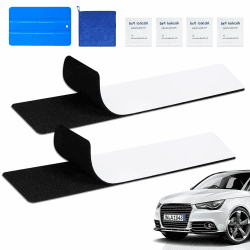 WUFANC 2 Paar Klett Kennzeichenhalter, Kennzeichenhalter Rahmenlos, Extra-Stark & Legal, Selbstklebender Nummernschildhalterung Auto, Wetterfester Kennzeichen Klett für Deutsche Standardkennzeichen Angebot bei HelloDeals