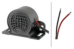 HELLA Rückfahrwarner BM10 - 110dB(A) - Starkton - Gehäusefarbe: schwarz - geschraubt - Kabel: 200mm - Stecker: offene Kabelenden - Menge: 1 - 3SL 009 148-151 110 dB(A) Anschluss mit 2 offenen Kabelenden Angebot bei HelloDeals