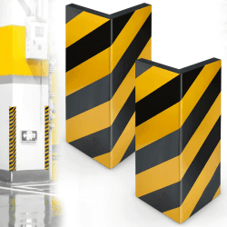 BUZIFU 2 Stück Türkantenschoner Türkantenschutz Garage selbstklebend Kantenschutz Autotür Türkantenschoner Schutzleiste Garagenwand Türschoner (40cmx25cmx2cm) mit schwarz/gelb Streifen für Autotür Gelb Schwarz Gefaltete Breite 12,5 cm Angebot bei HelloDeals