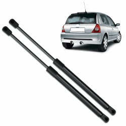 2 Stück Gasfeder Heckklappe Kompatibel mit Renault Clio 2 1999-2005, Gasdruckfeder Heckklappendämpfer Ersatz für 7700842256 für Renault Clio 2 Angebot bei HelloDeals