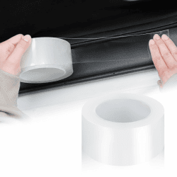 EINESIN Auto Einstiegsleisten Schutz 5cm*10m, Carbon Aufkleber, Auto Einstiegsleisten Kohlefaser Aufkleber, Selbstklebend Schutzfolie Lackschutzfolie Auto（Transparent） 5 cm X 10 Meter Angebot bei HelloDeals