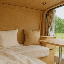 Carpetfilz, R-Pet ECO Filz für Wohnmobilausbau, Isolierung und Verkleidung von Auto, Camper, Van und vieles mehr! Wahlweise selbstklebend und nicht selbstklebend! (Camel - nicht selbstklebend) Angebot bei HelloDeals