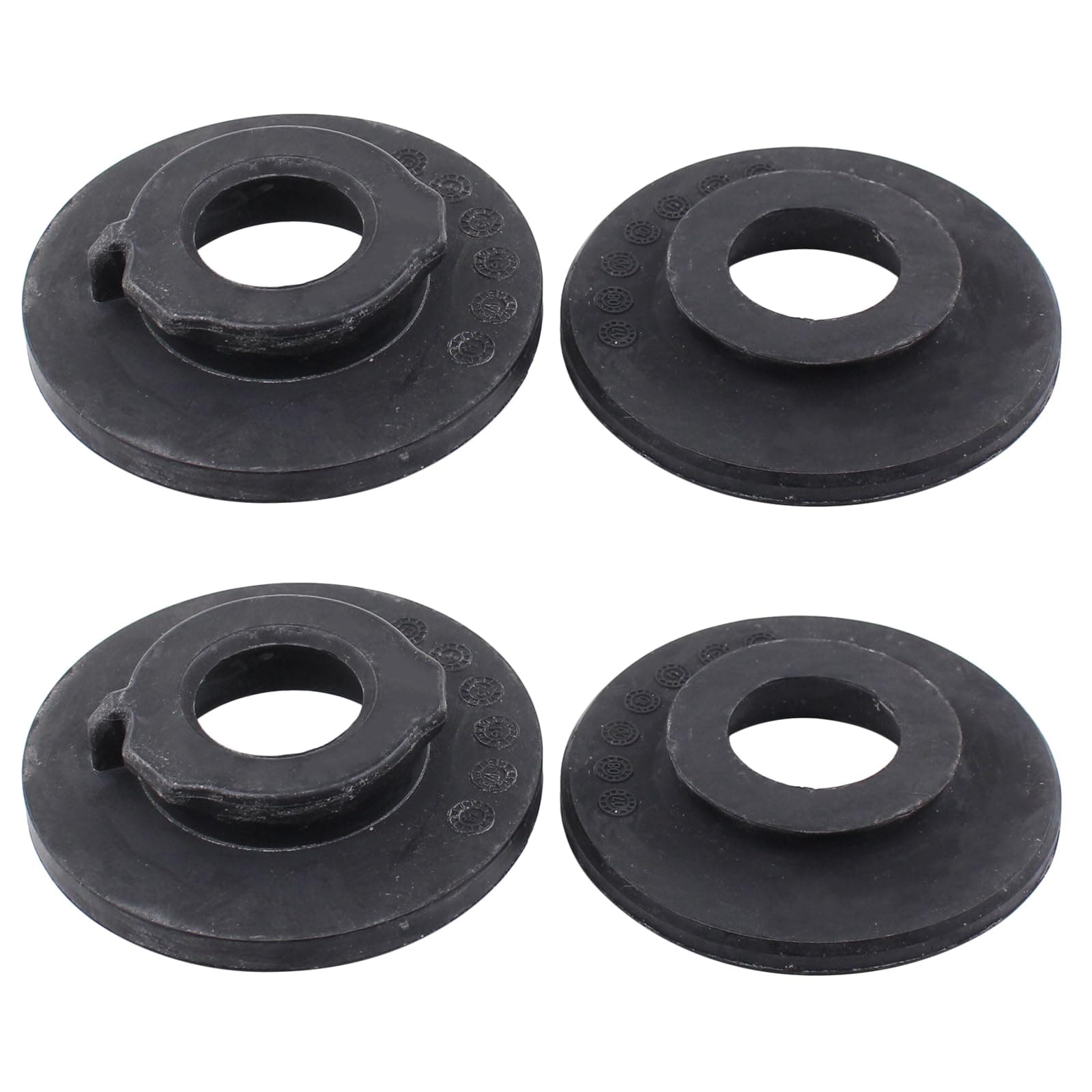 Federteller Anschlagpuffer Federaufnahme Feder Gummilager Federunterlage Federgummi hinten oben unten für Golf 5 Plus Golf 6 Je-tta Pa-ssat B6 B7 3C Beetle EOS Scirocco Shar-an Ti-guan 5N Tour-an 1T