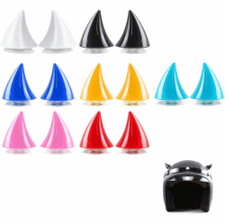 Fokroin 14 Stück Motorrad Helm Hörner, Motorradhelm Devil Demon Horn, 7 Farbtöne Motorrad Helm Hörner Eckdekoration, Helm-Dekoration, passend für Motorradhelme und Offroad Helme zur Dekoration Angebot bei HelloDeals