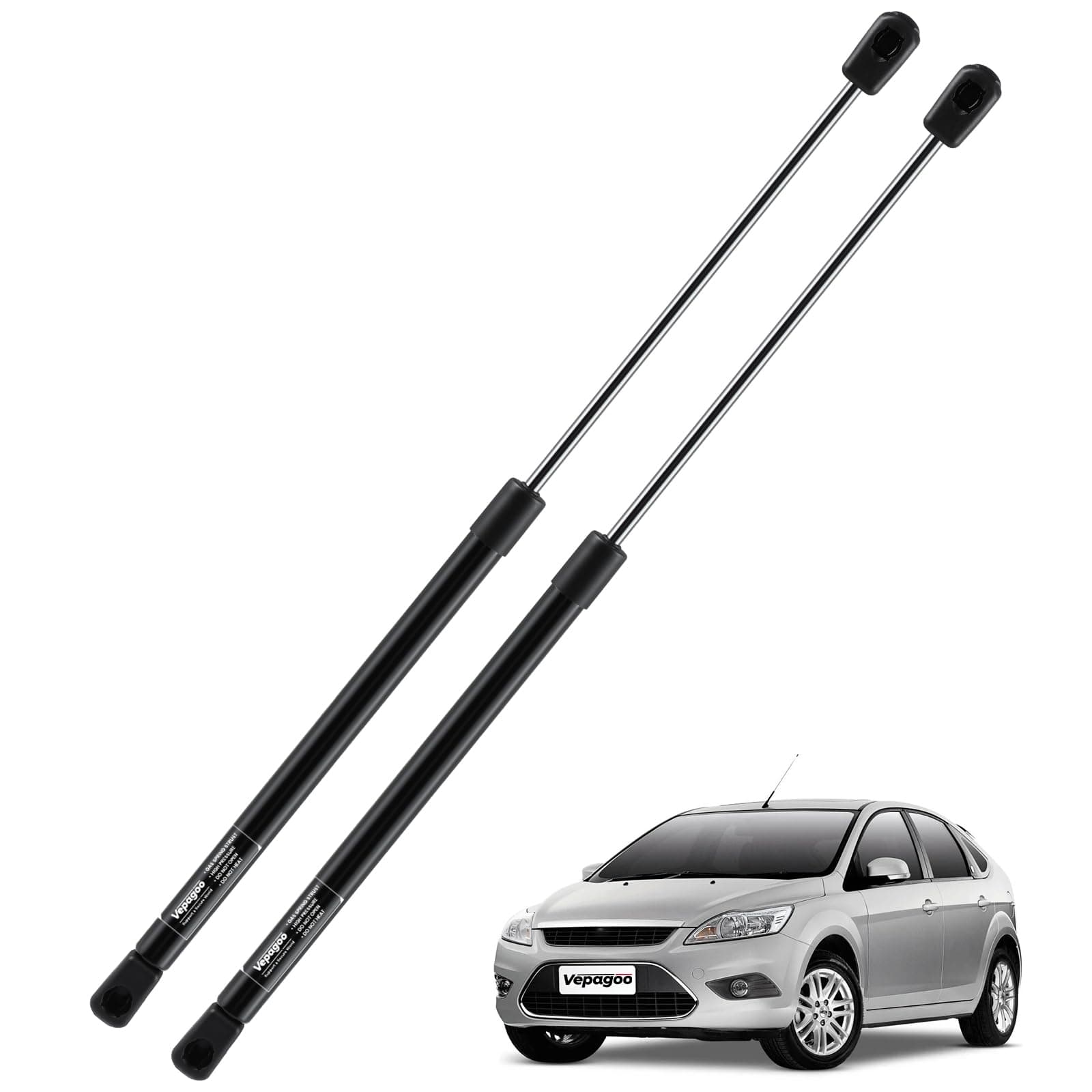 Vepagoo Heckklappendämpfer Gasdruckfedern für Ford Focus II DA HCP DP All Motoren 2004-2012 kofferraum dämpfer OEM-Teilenummer: #4M51A406A10AB, Original- Gasfeder– 2 Stück für Ford Focus II 2004-2012