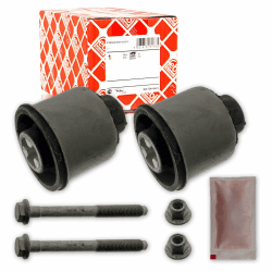 febi bilstein 31722 Achskörperlagersatz mit Schrauben, Muttern und Fett, 1 Stück, Schwarz Single Angebot bei HelloDeals