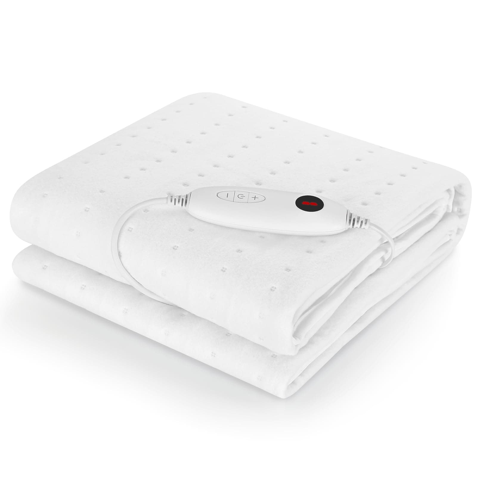 TLGREEN Wärmeunterbett 100W mit 8 Hour Abschaltautomatik, 193 x 91 cm, 6 Temperatursstufen, Abnehmbarem Controller, Maschinenwaschbar Wärmebettunterlage, Matratzenheizung für Einzelbetten Geeignet Angebot bei HelloDeals