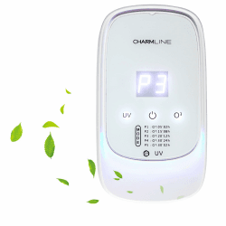 Charmline Luftreiniger mit Ozon, UV Dedesinfektion mit Duftbox, Geruchsneutralisierer für Räume, Gerüche Neutralisieren für Zimmer Küchen, Badezimmer, Haustierzimmer MNS-X11 Angebot bei HelloDeals