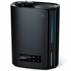 AROEVE 6L Luftbefeuchter Schlafzimmer, Aroma Diffusor, Ultraschall Top-Fill Luftbefeuchter für Baby Kinderzimmer, Pflanzen, 60h leise Raumbefeuchter, intelligente Luftfeuchtigkeitskontrolle, Schwarz Angebot bei HelloDeals