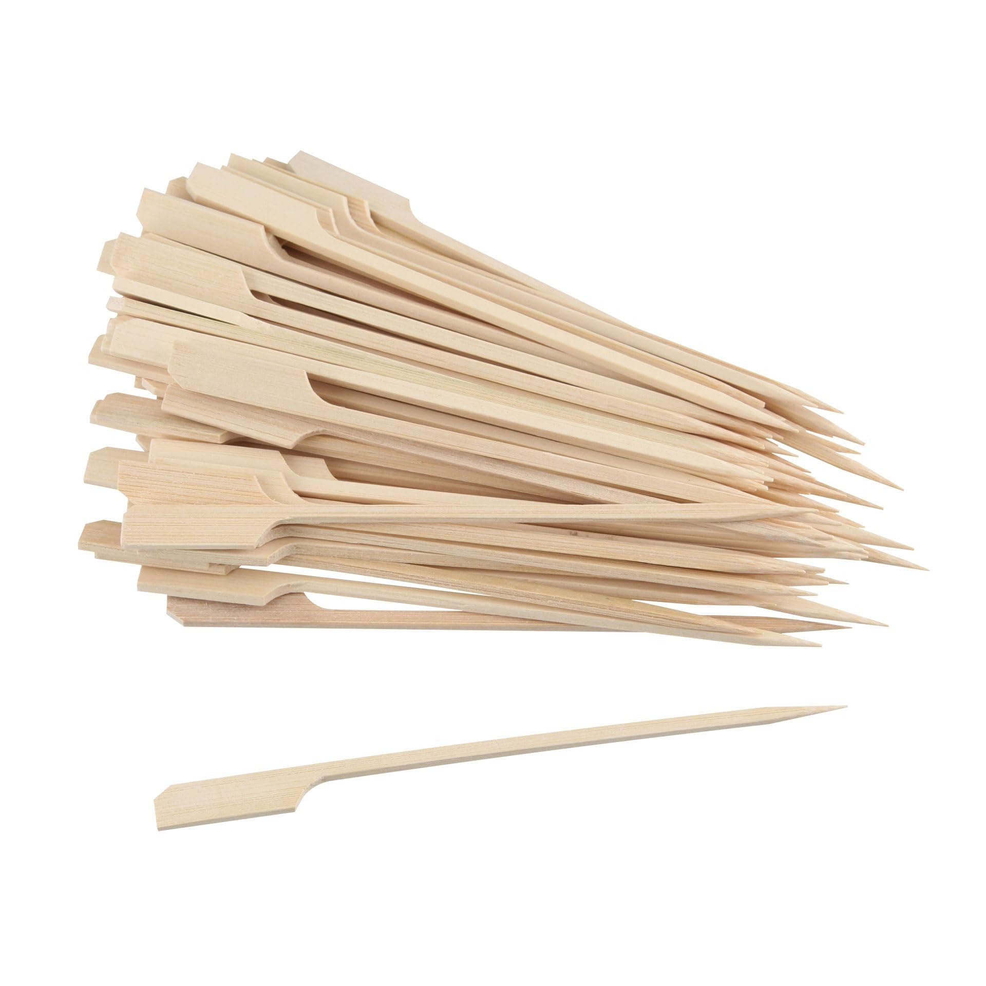 Fackelmann Fingerfood-Sticks 50er Set – Spieße aus Holz für kleine Snacks – 50 Party-Picker für Häppchen, Kanapee, Fingerfood und Co. – ca. 15 cm lang