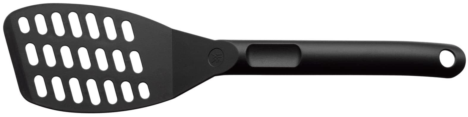WMF Pfannenwender Kunststoff 31 cm, Wender mit Ablage-Knick und Aussparungen, Pfannkuchenwender, spülmaschinengeeignet Pfannenwender - schwarz Angebot bei HelloDeals