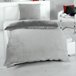 MALIKA Winter Plüsch Wendebettwäsche Nicky-Teddy 'Cashmere Touch' 135-155 - 200x200 Coral Fleece, Farbe:Silber-ANTHRAZIT, Größe:135 x 200 cm 135 x 200 cm Silber-anthrazit Angebot bei HelloDeals