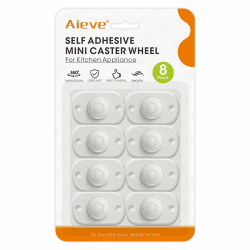 Aieve Kugelrollen für kleine Küchengeräte, 8 Stk. Mini Möbelrolle, Kleberollen für Kaffeemaschine selbstklebende 360° drehbare Rollen Zubehör für Heißluftfritteuse Küchengeräte Aufbewahrungsbox usw. Angebot bei HelloDeals