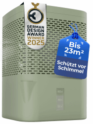 BonAura® Luftentfeuchter ohne Strom - Raumentfeuchter für Keller, Bad uvm. - 680g Luftenfeuchter Nachfüllpack inklusive - Entfeuchter und Luftentfeuchter Granulat im Set - Schutz vor Schimmel Pistacchio Grün Angebot bei HelloDeals